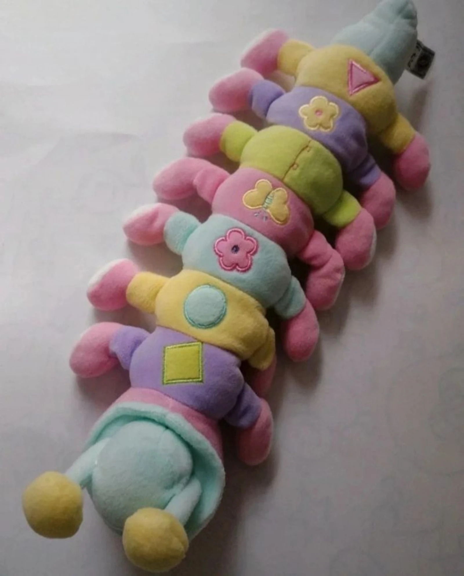 Multicolored and sound-emitting millipede plush toy 45 cm – photo 3